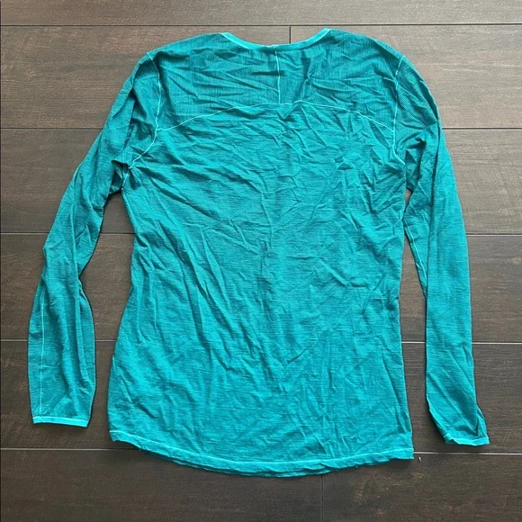Smartwool long sleeve T size Large - aqua - Picture 2 of 3